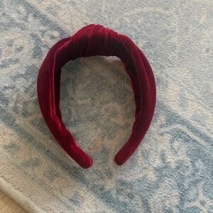 Velvet Burgundy / Red Headband from Jcrew